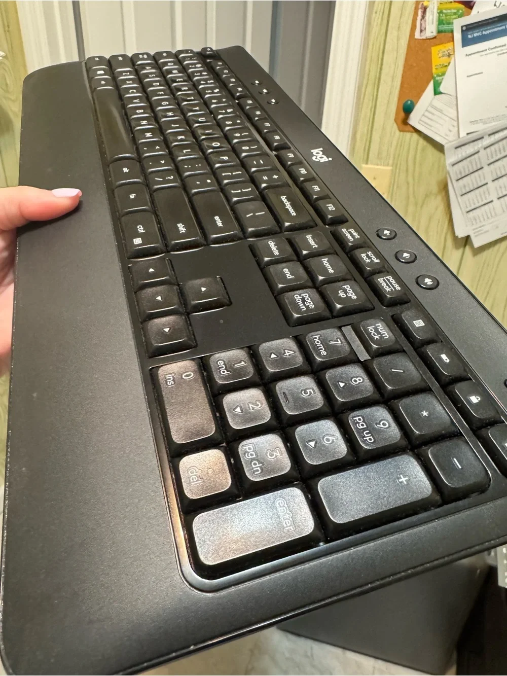Logitech Black Wireless Keyboard and Mouse Combo